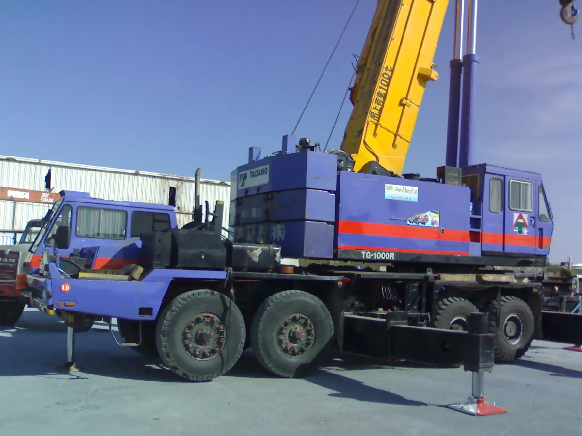 كرين 100 طن — تادانو · TG1000R · 1991 · اصفر
