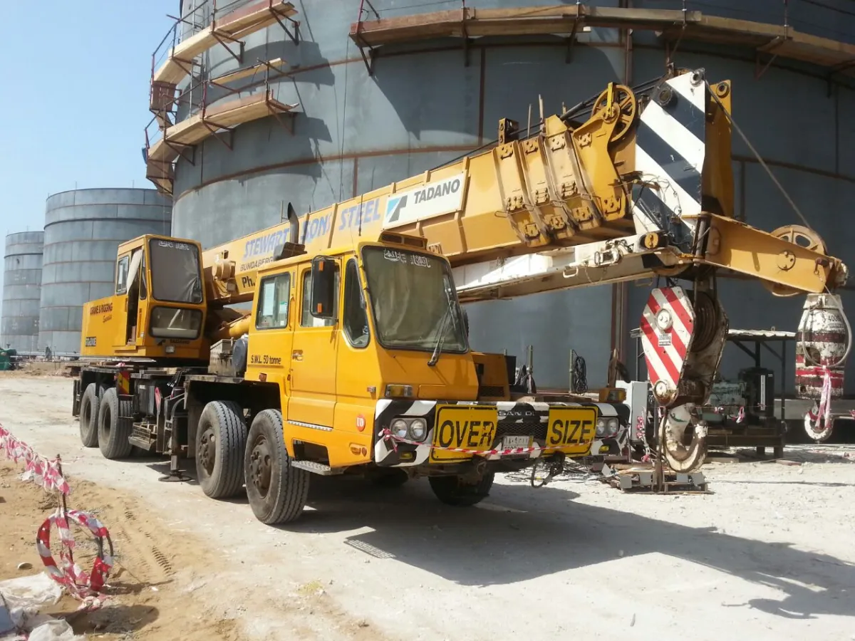 كرين 50 طن — تادانو · TG500E-3 · 1997 · اصفر · MC-50-16 — صورة 2 من 4
