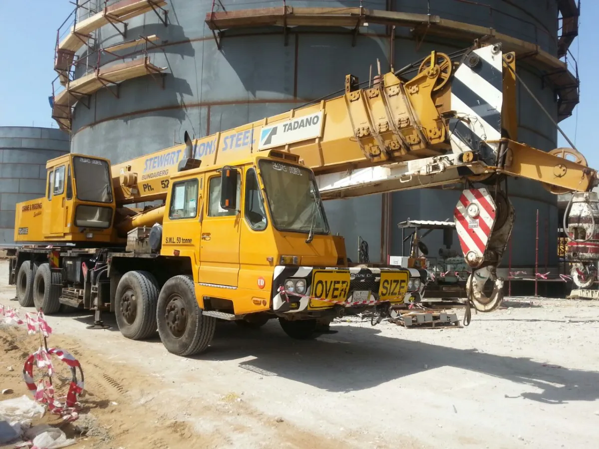 كرين 50 طن — تادانو · TG500E-3 · 1997 · اصفر · MC-50-16 — صورة 3 من 4
